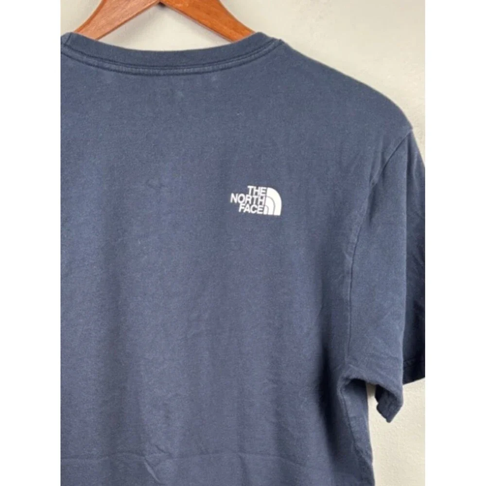 The North Face Men's Dark Navy Graphic Logo Tee Medium Slim fit